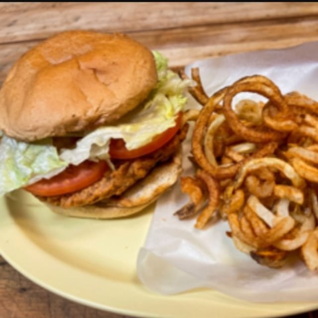 CHICKEN FRIED STEAK SANDWICH.
