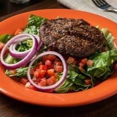 <BURGER BOWL> TRY IT WITH OUR BLACK BEAN PATTY.