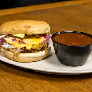 MURRAY'S SOUTHWEST STACK- MADE WITH BLACK BEAN PATTY